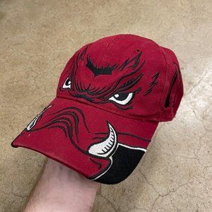 Y2k Arkansas Razorbacks Hog Hat Velcro Strap Vintage